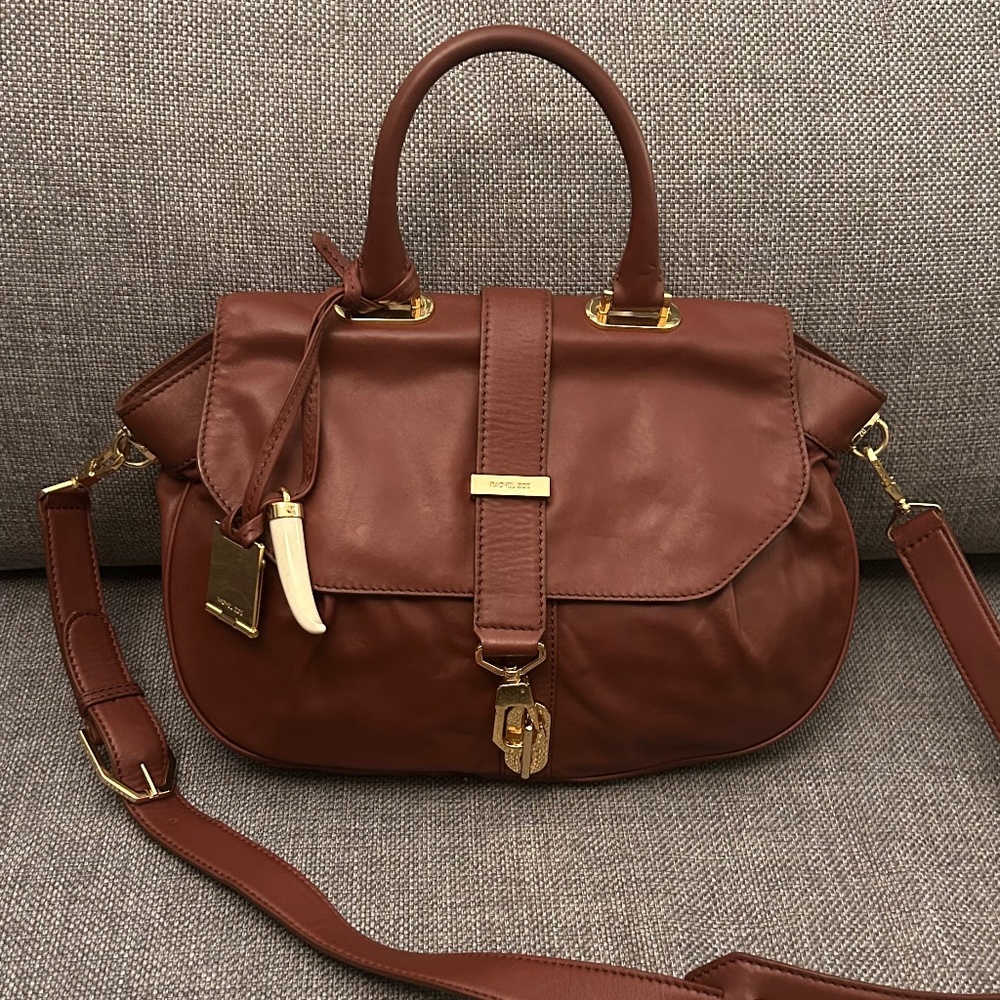 RACHEL ZOE FLAP SATCHEL CROSS BODY